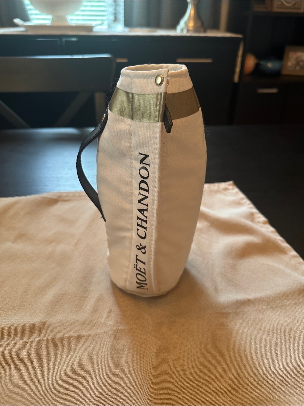 Moët & Chandon Champagne Insulated Bottle Sleeve - White with Gold Accents - Picture 2 of 2